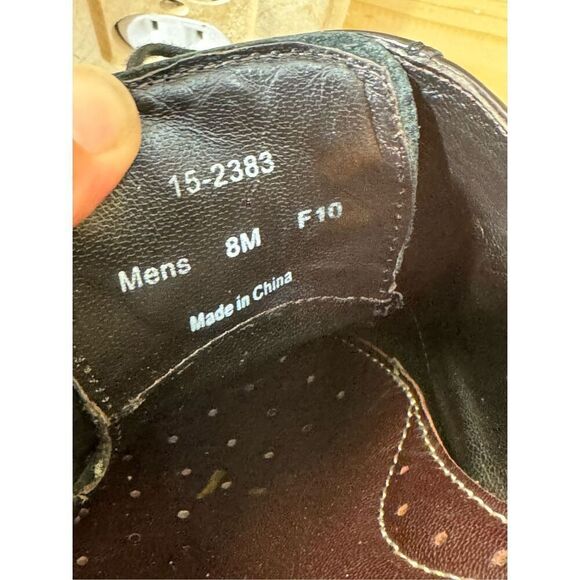 Johnston & Murphy Men's Burgundy Cap Toe Oxford Derby Dress Shoes Size 8M 15-238 - Picture 11 of 11